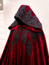 Red hooded long cape